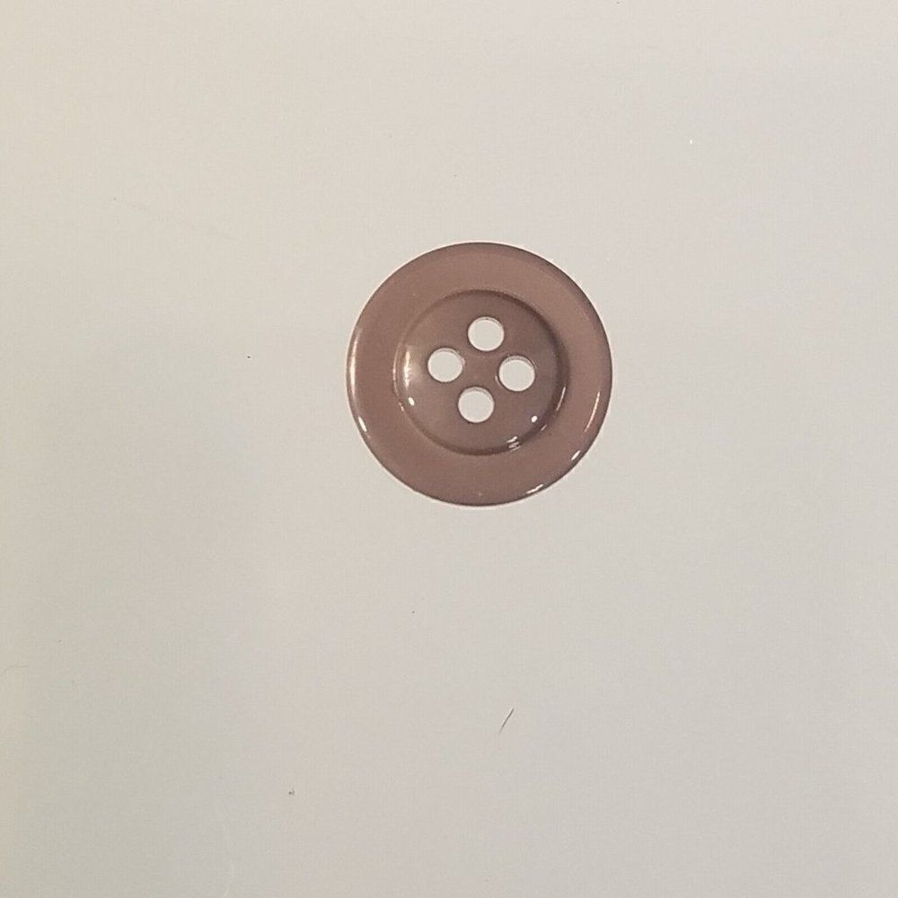 Missoni Replacement Button 4 Hole Gray Plastic Button - Picture 8 of 8
